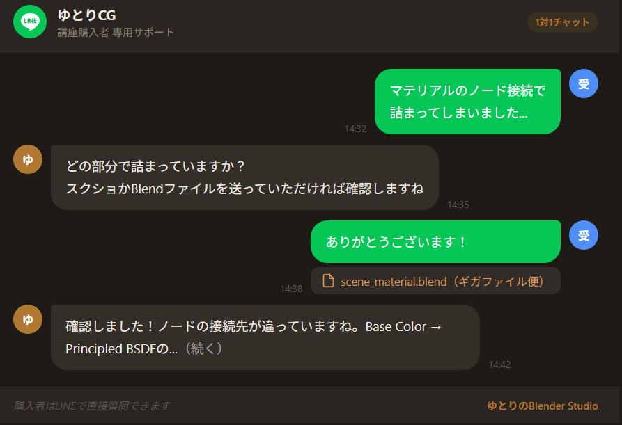 LINE質問対応 + 登録者限定クーポン